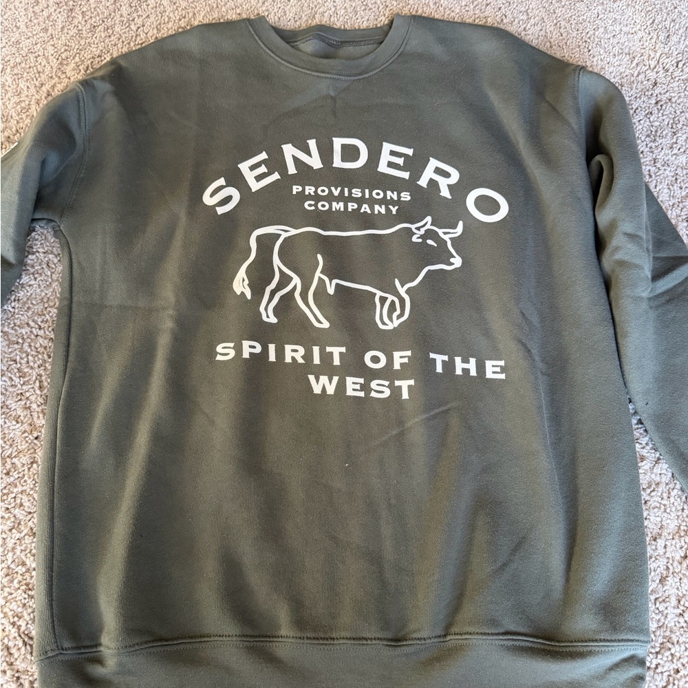 Sendero Provisions Olive Crewneck Sweater